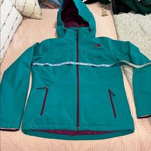 The North Face Teal Jacket with purple Details